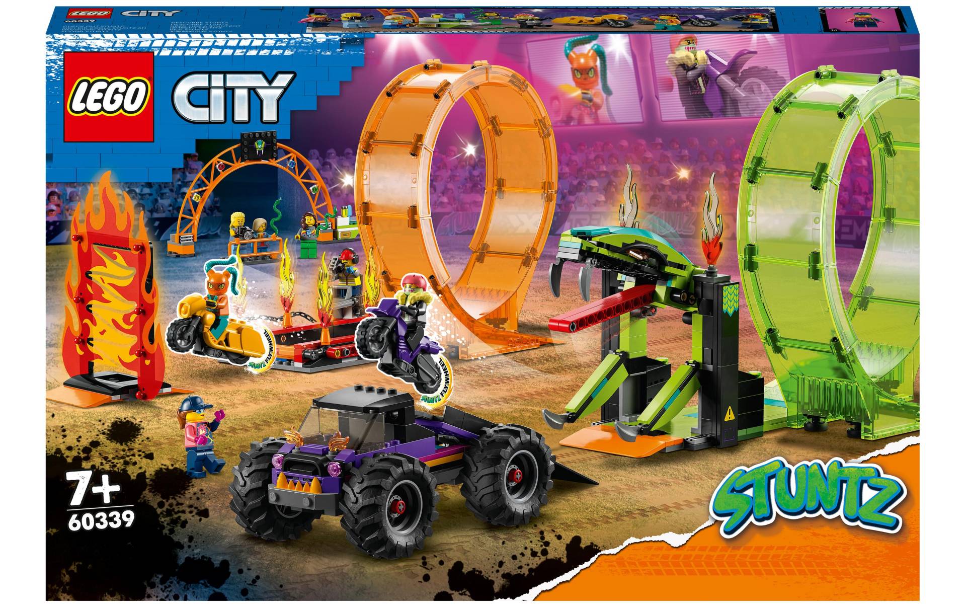 LEGO® Spielbausteine »Stuntshow-Doppellooping«, (598 St.) von lego®