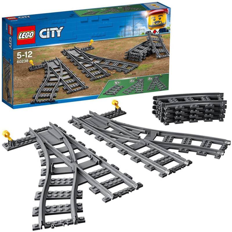 LEGO® Konstruktionsspielsteine »Switch Tracks (60238), LEGO® City«, (6 St.) von lego®