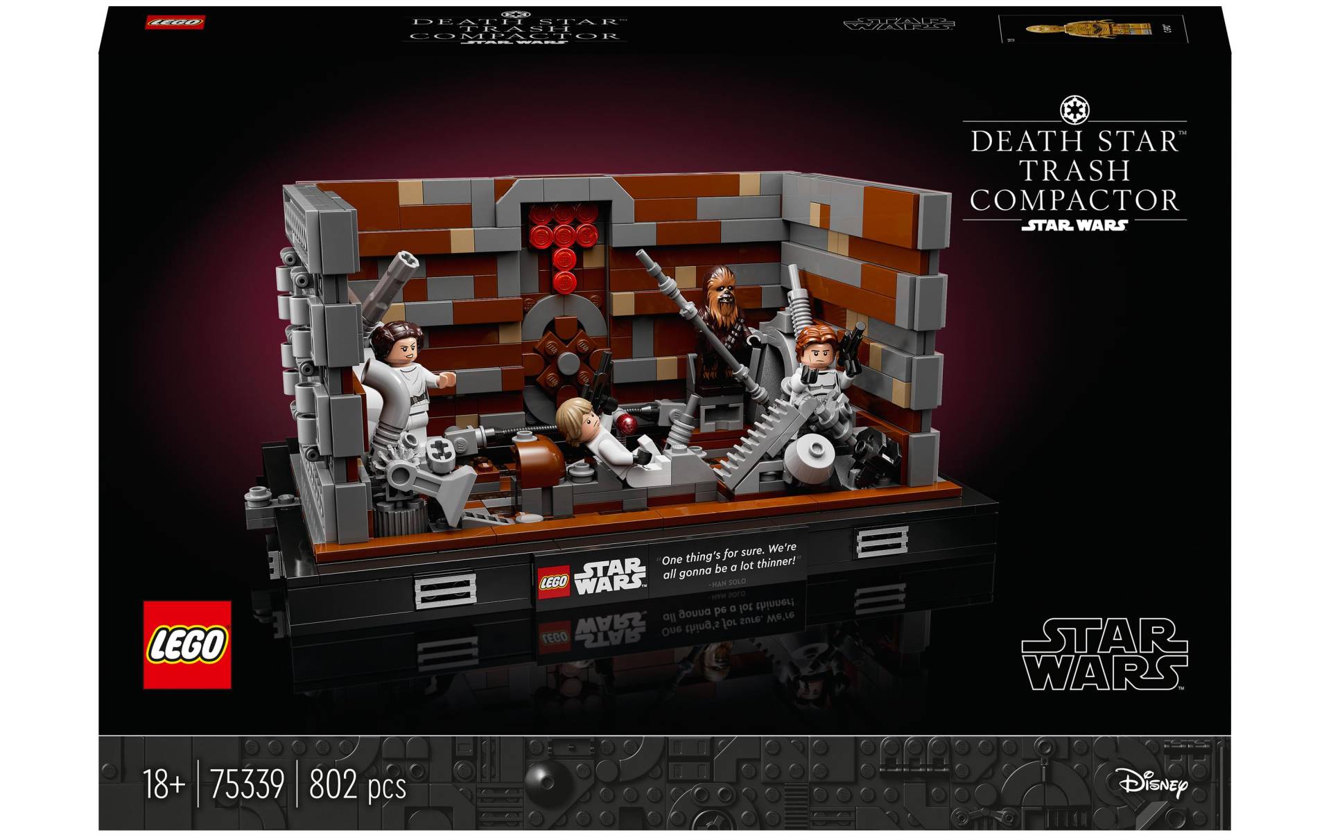 LEGO® Spielbausteine »Wars Müllpresse im Todesstern – Diorama 75339«, (802 St.) von lego®