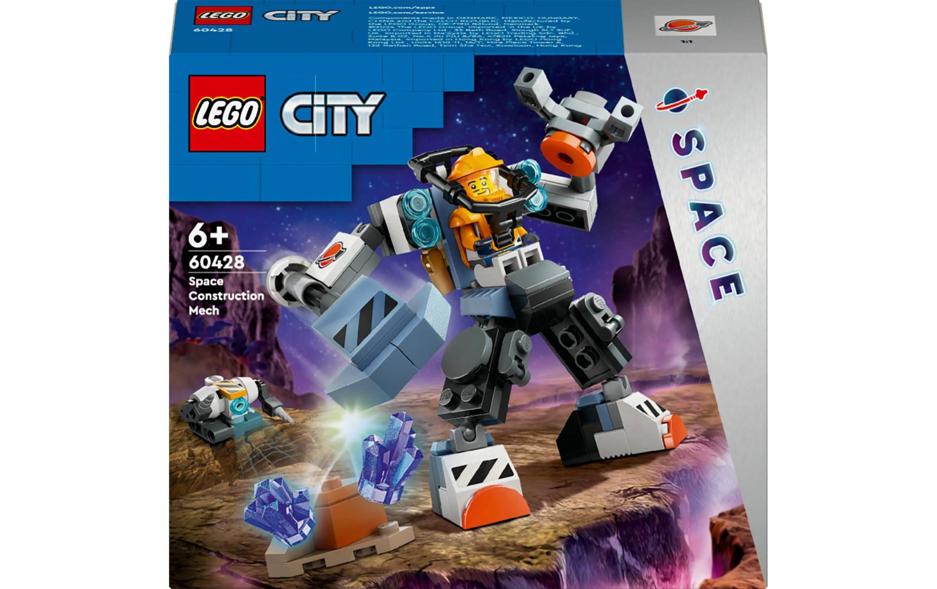 LEGO® Spielbausteine »Weltraum-Mech 60428«, (140 St.) von lego®