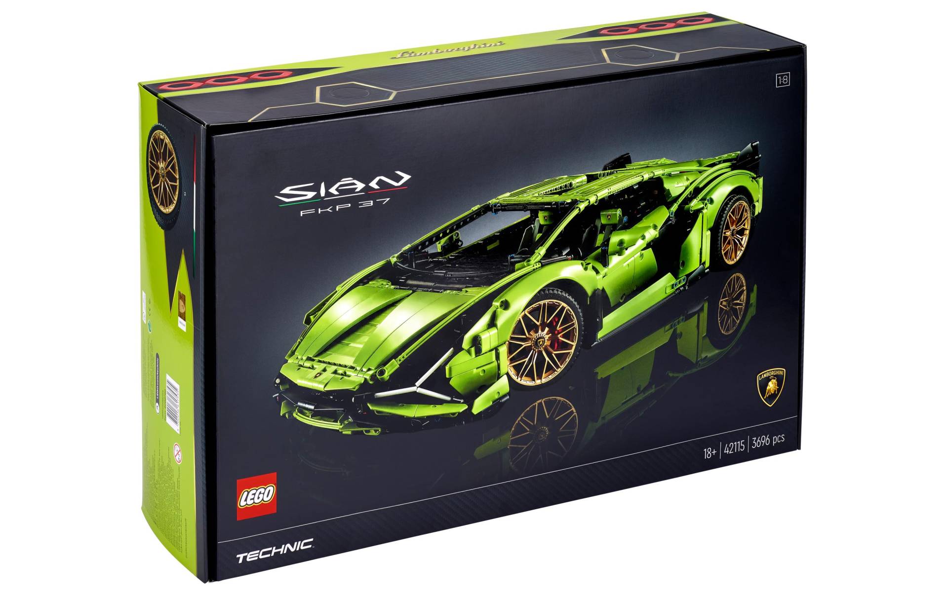 LEGO® Spielbausteine »Technic Lamborghini Sián FKP 37 (42115)«, (3696 St.) von lego®