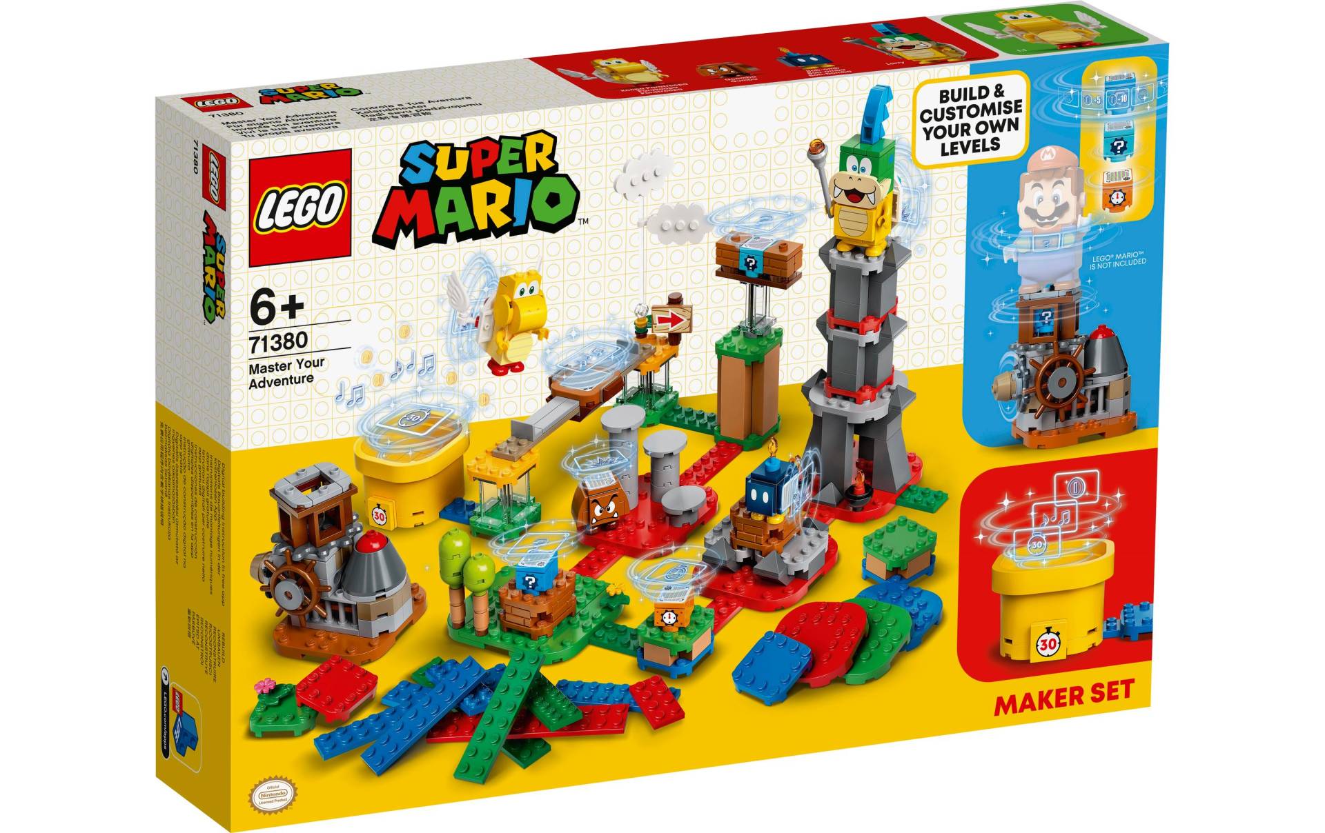 LEGO® Spielbausteine »Super Mario Baumeister-Set für eigene Abenteuer 71380«, (366 St.) von lego®
