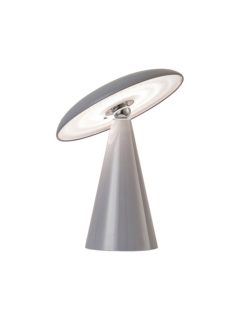 LEITMOTIV LED Tischlampe PHOEBE 23cm Dark Grey grau von LEITMOTIV
