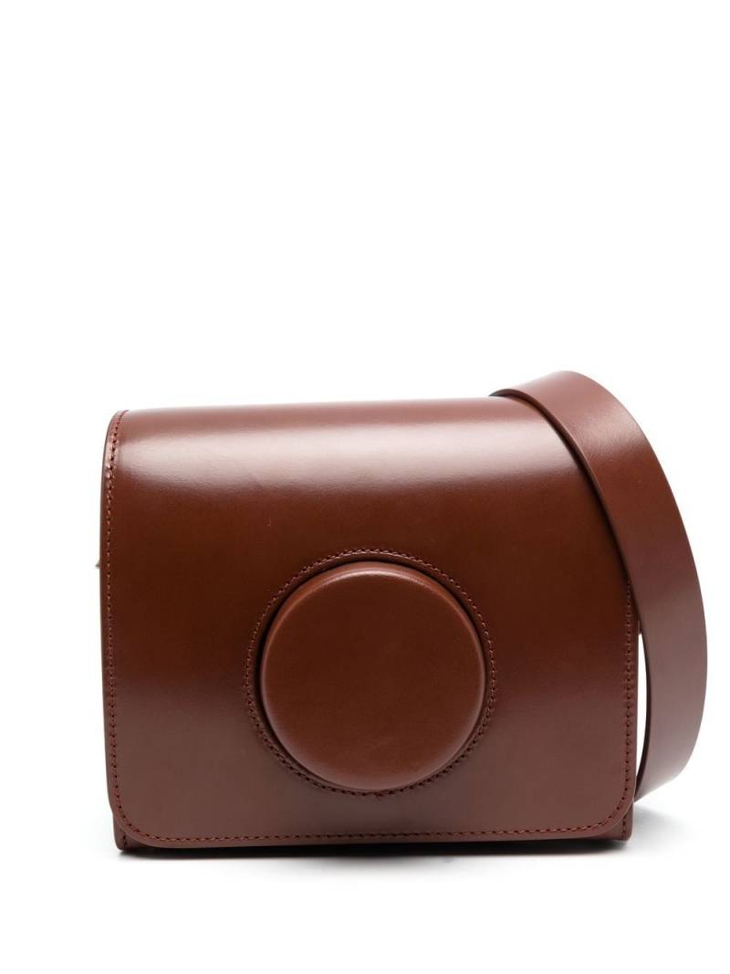 LEMAIRE Camera boxy crossbody bag - Brown von LEMAIRE