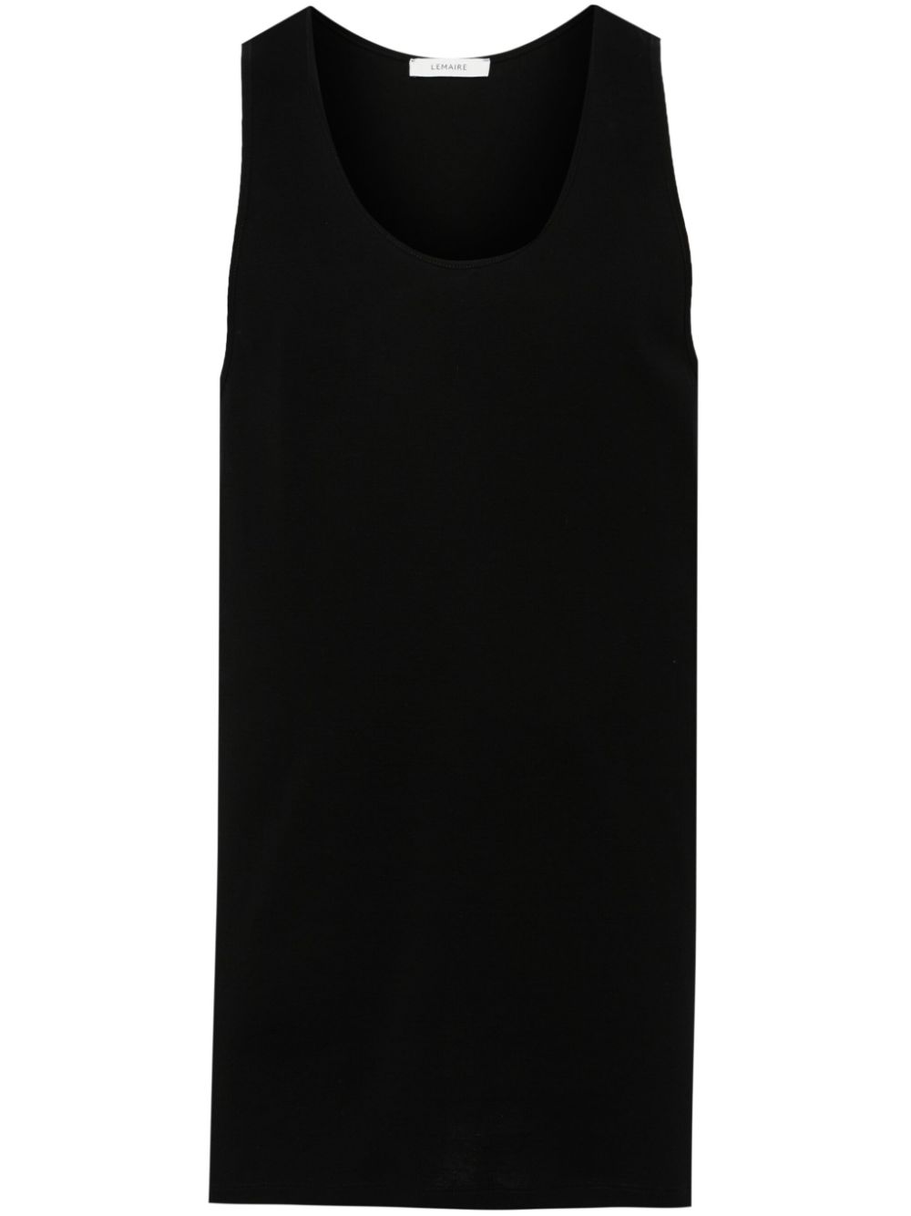 LEMAIRE Débardeur ribbed top - Black von LEMAIRE