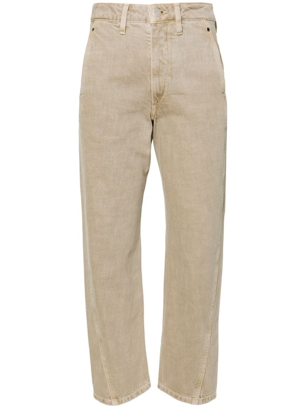 LEMAIRE Twisted high-rise straight-leg jeans - Neutrals von LEMAIRE