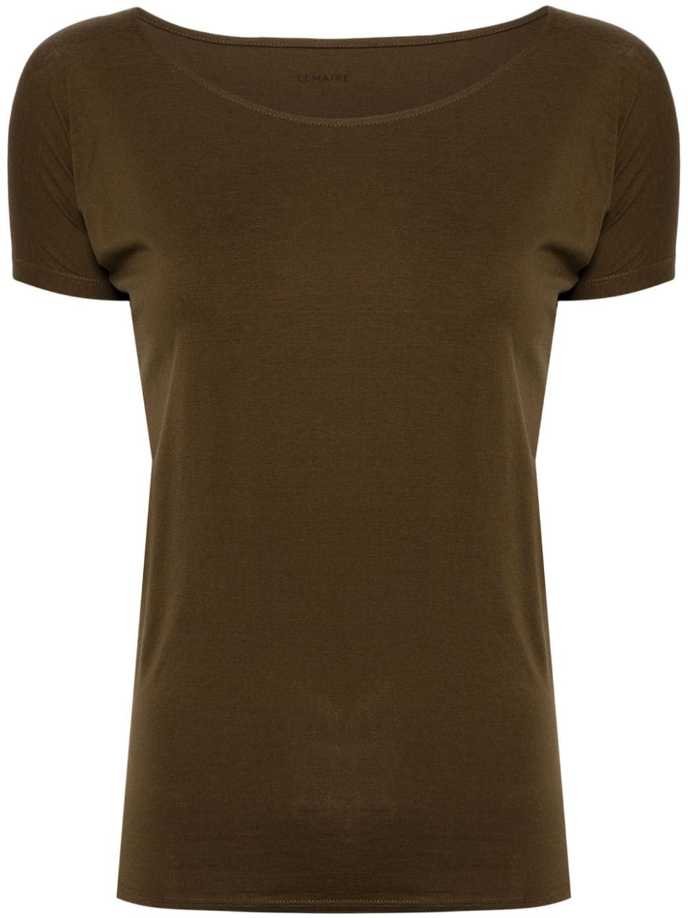 LEMAIRE U-neck T-shirt - Brown von LEMAIRE