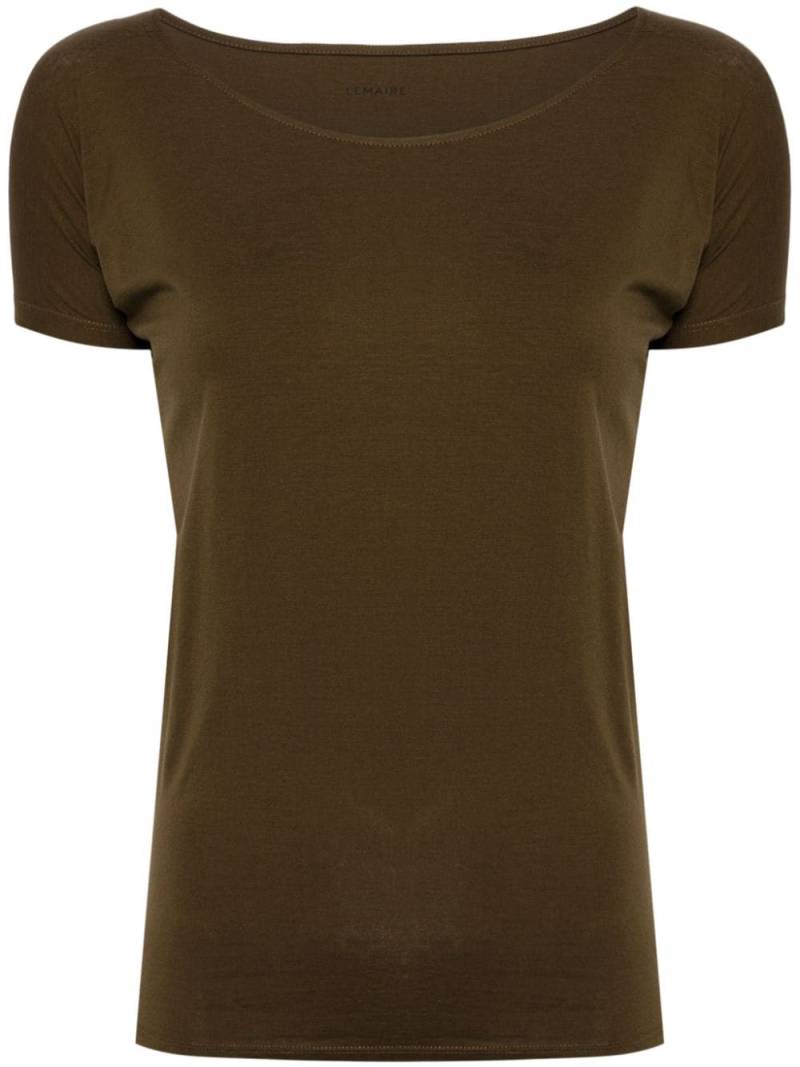 LEMAIRE U-neck T-shirt - Brown von LEMAIRE