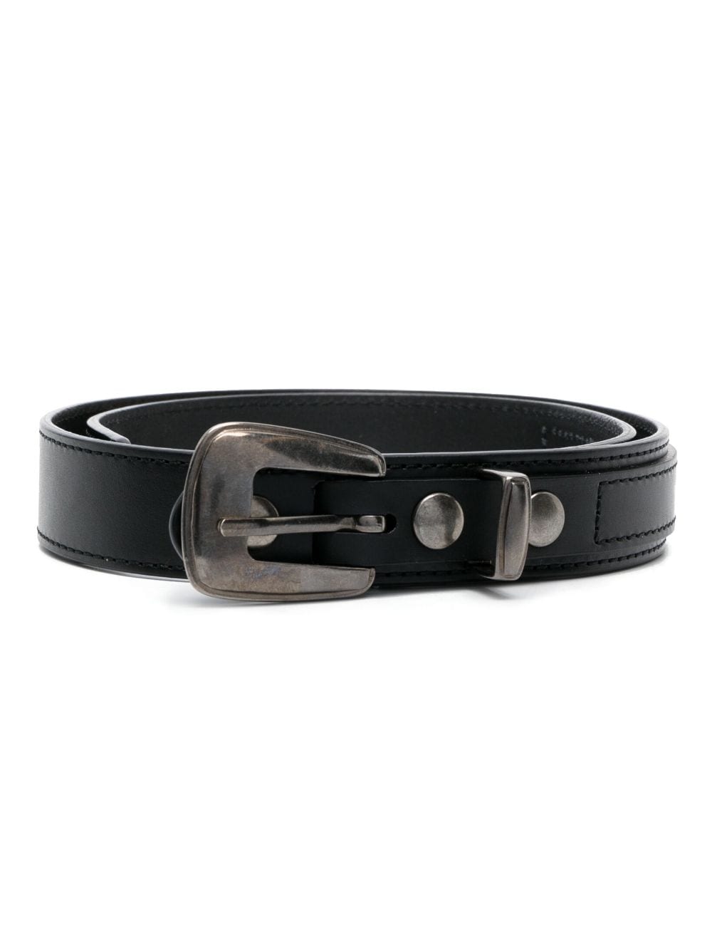 LEMAIRE ardillon-buckle leather belt - Black von LEMAIRE
