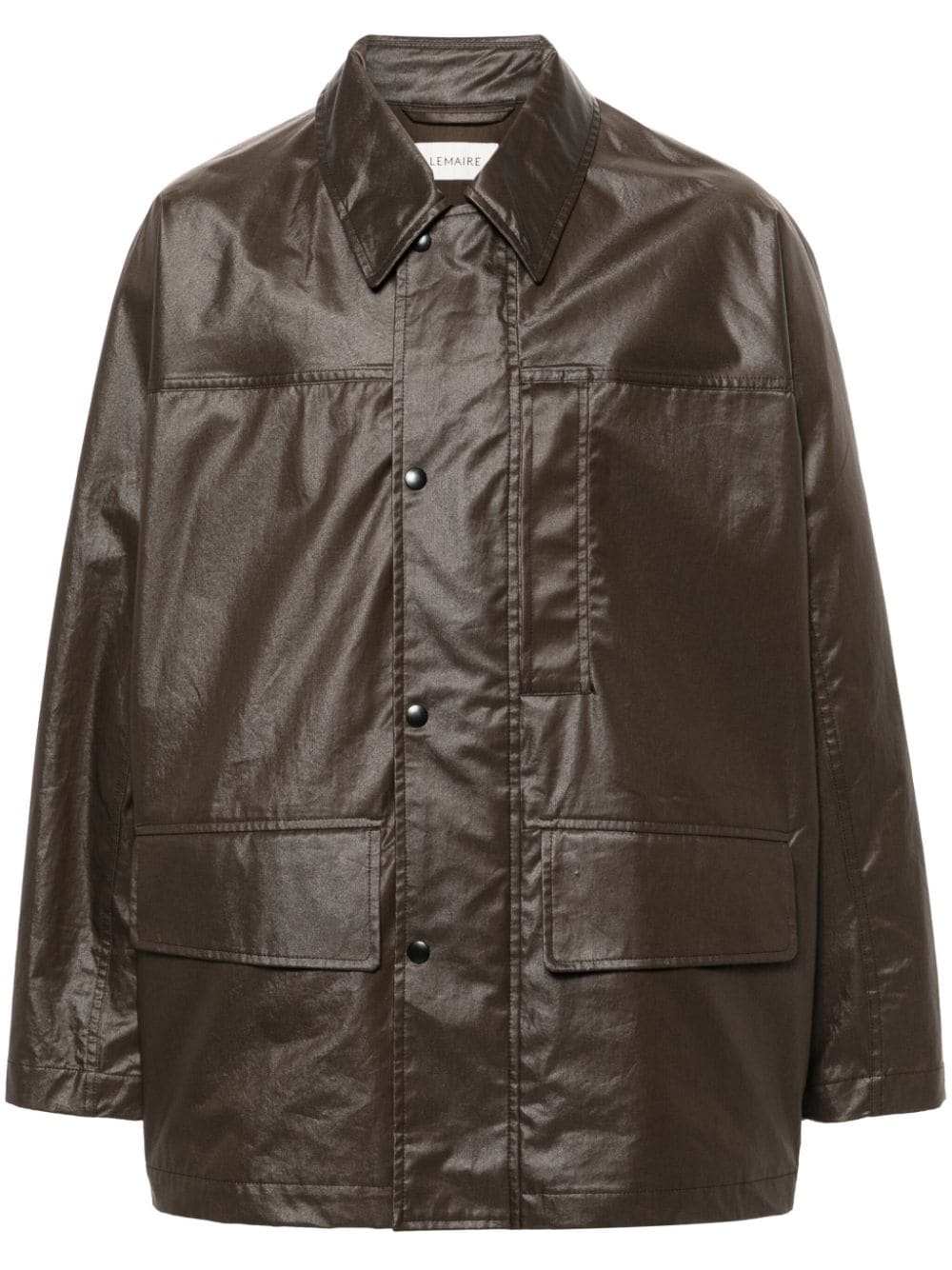 LEMAIRE coated-finish rain jacket - Brown von LEMAIRE