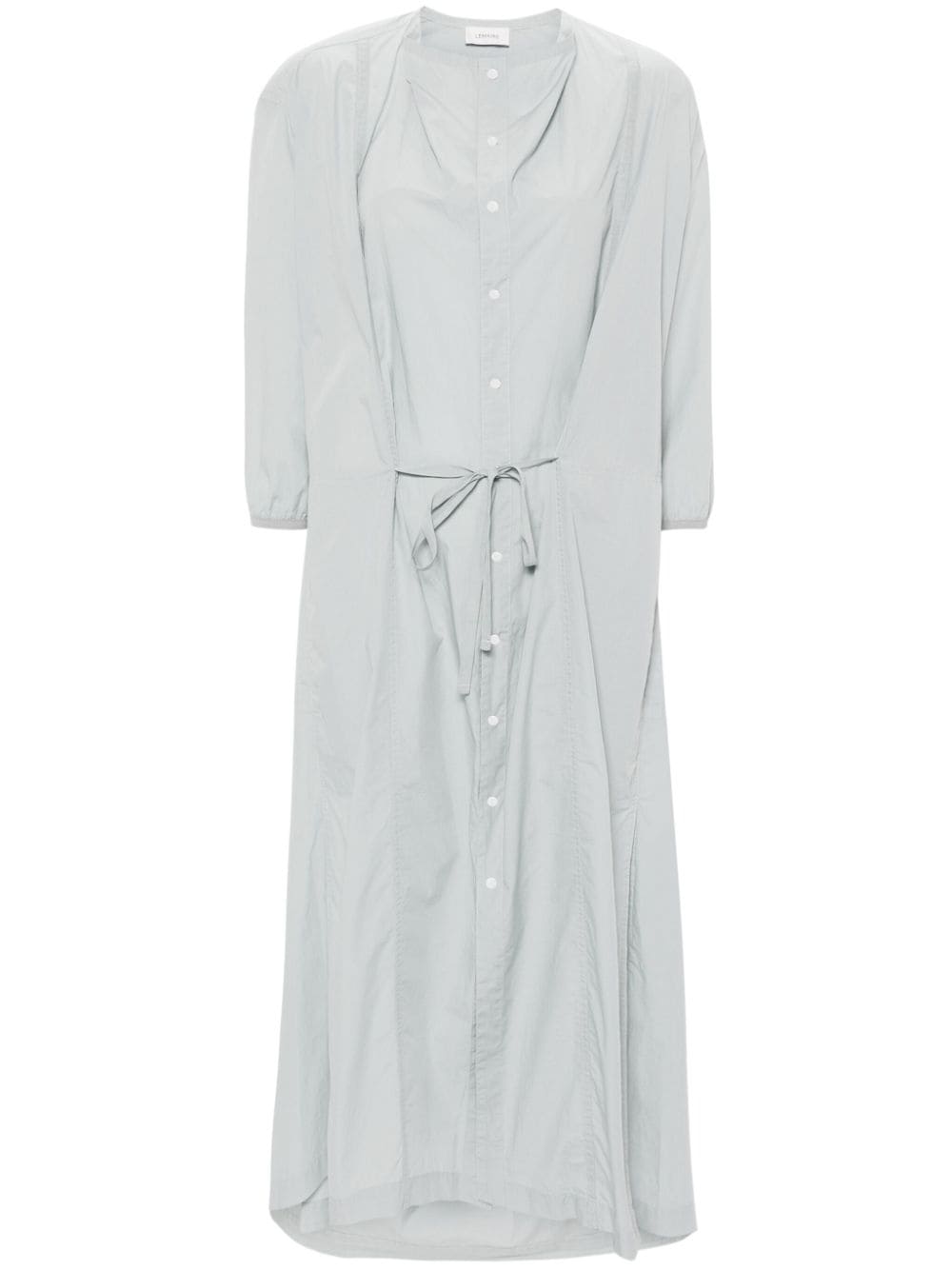 LEMAIRE cowl-neck poplin midi dress - Blue von LEMAIRE