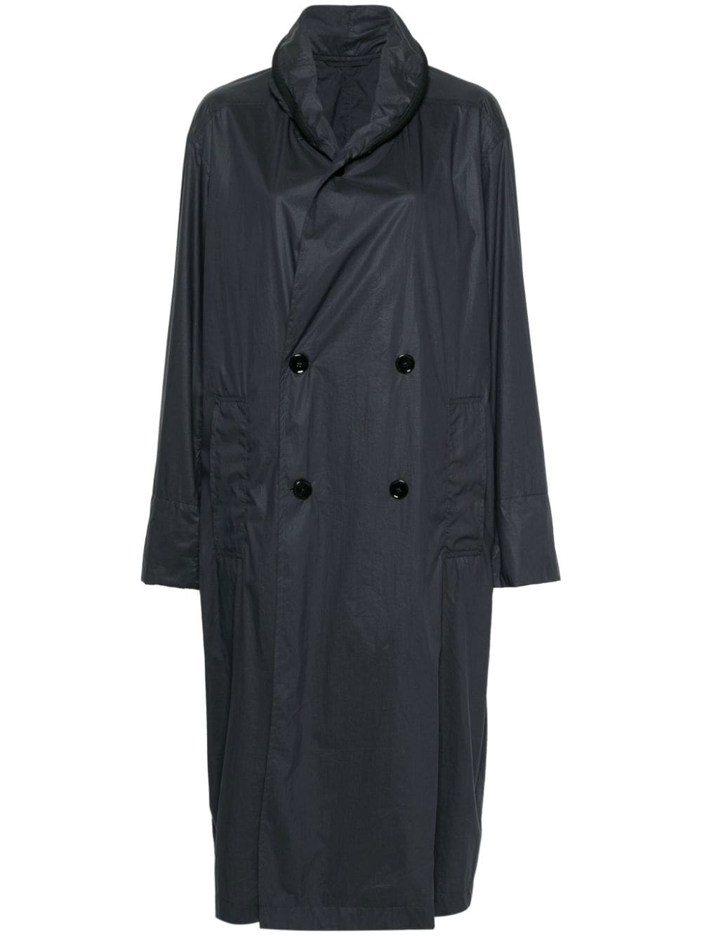 LEMAIRE double-breasted raincoat - Blue von LEMAIRE