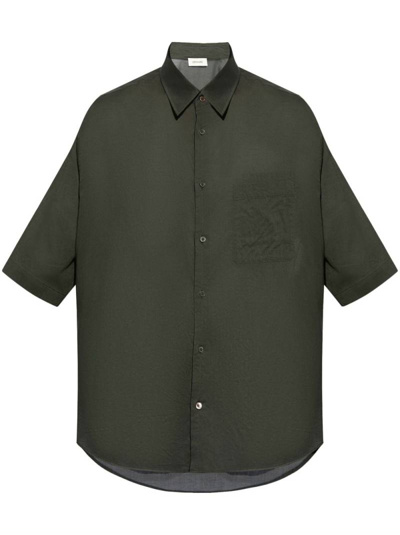 LEMAIRE double-pocket cotton shirt - Green von LEMAIRE