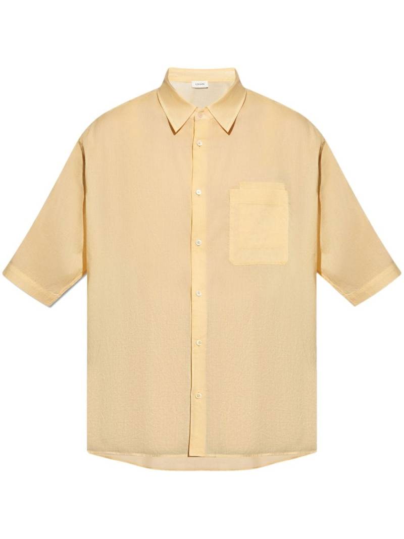 LEMAIRE double-pocket cotton shirt - Yellow von LEMAIRE