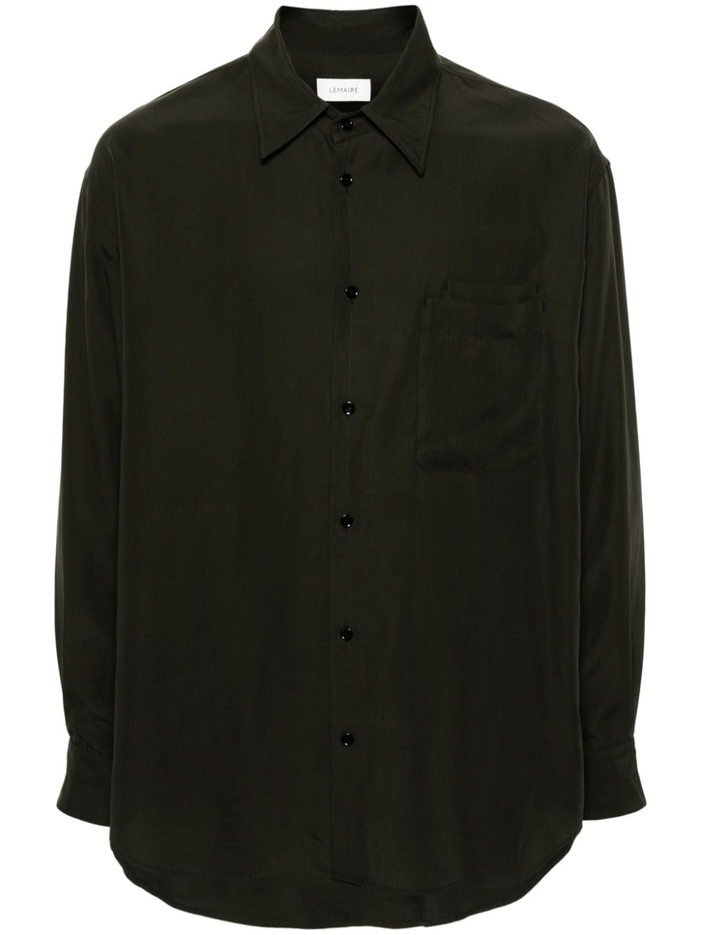 LEMAIRE double-pocket lyocell shirt - Brown von LEMAIRE
