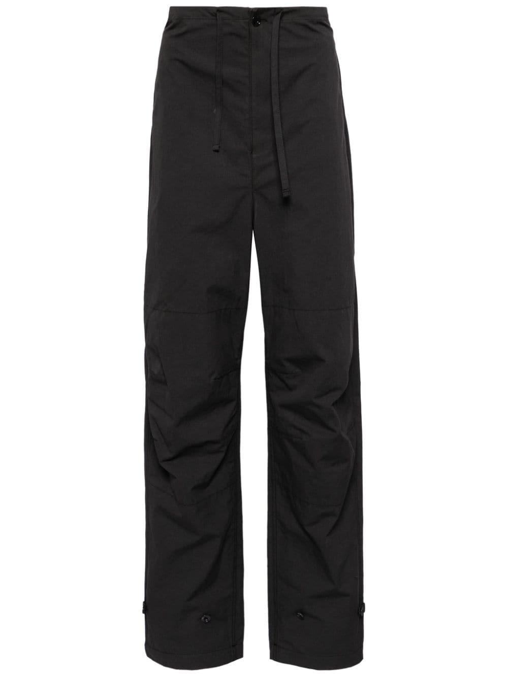 LEMAIRE high-waist cotton trousers - Grey von LEMAIRE