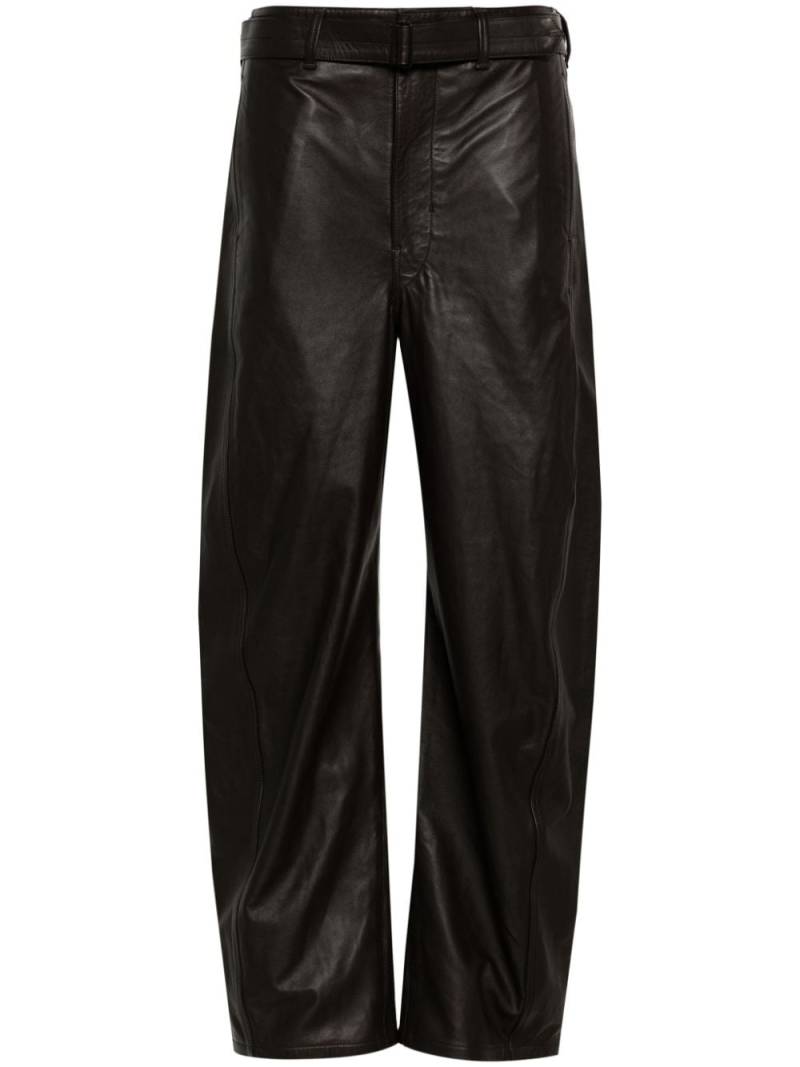 LEMAIRE high-waist wide-leg trousers - Brown von LEMAIRE