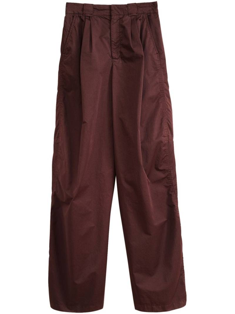 LEMAIRE high-waist wide-leg trousers - Red von LEMAIRE