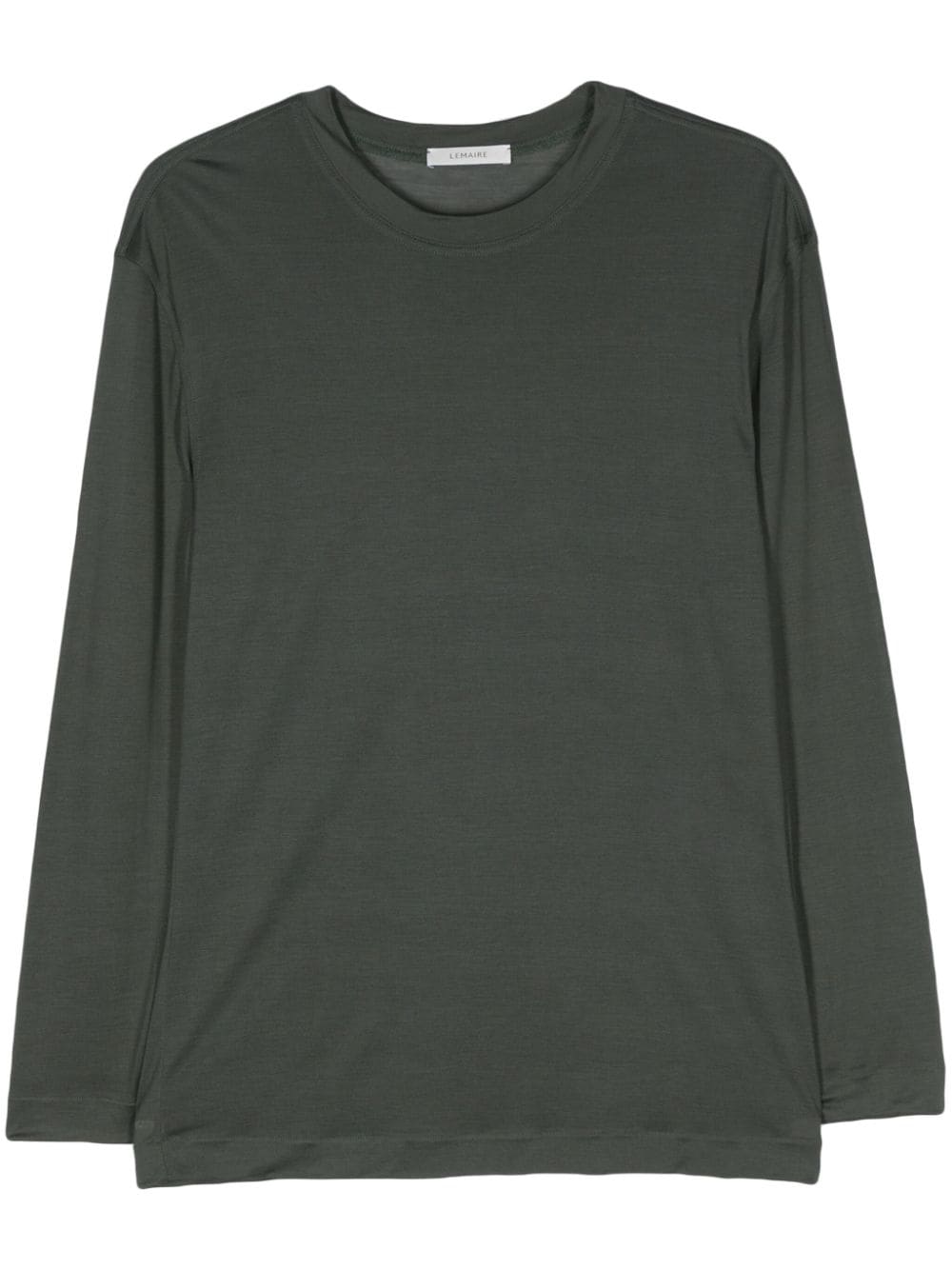 LEMAIRE long-sleeve silk T-shirt - Grey von LEMAIRE