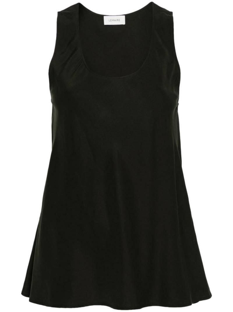 LEMAIRE lyocell sleeveless top - Green von LEMAIRE