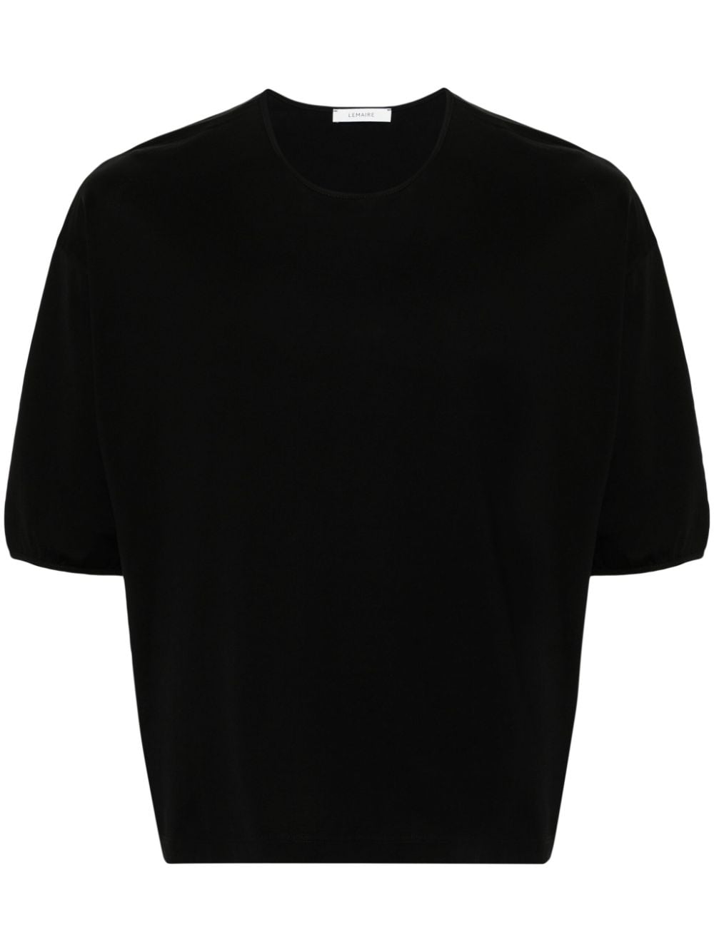 LEMAIRE mercerized cotton T-shirt - Black von LEMAIRE