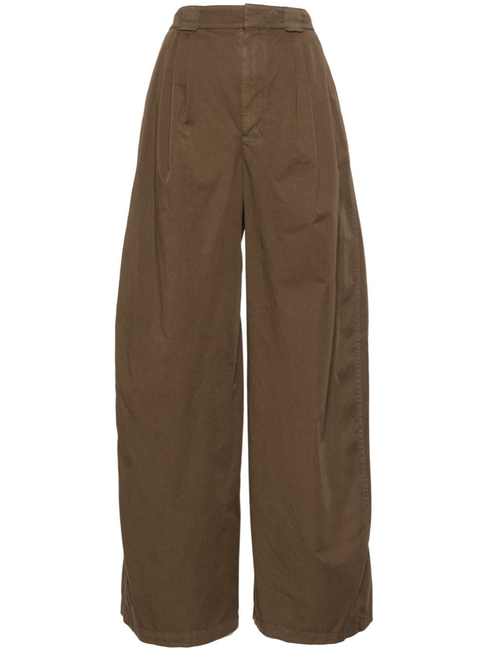 LEMAIRE pleat-detailing wide-leg trousers - Brown von LEMAIRE