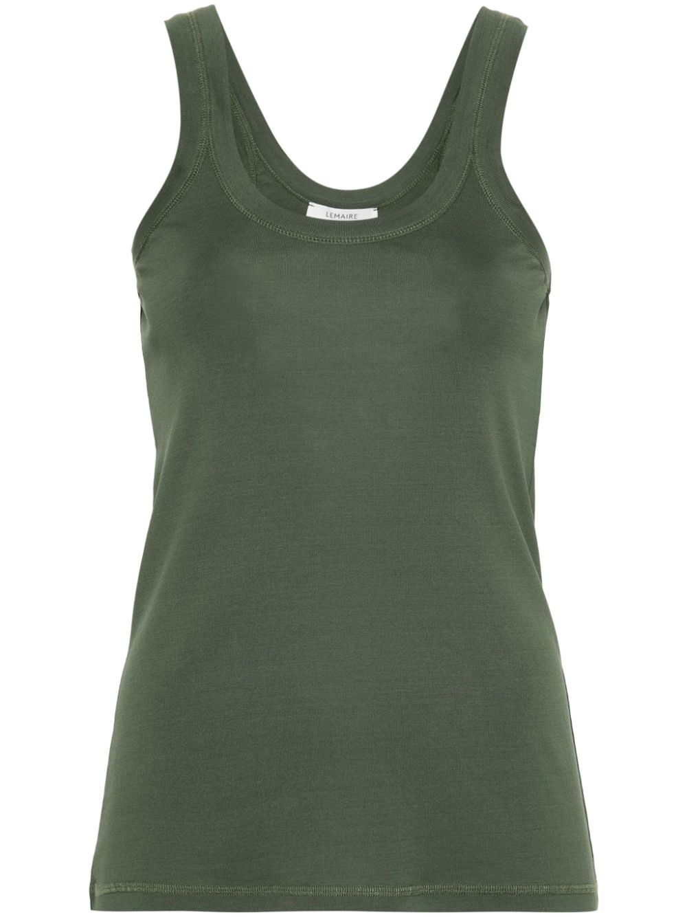 LEMAIRE ribbed cotton top - Green von LEMAIRE