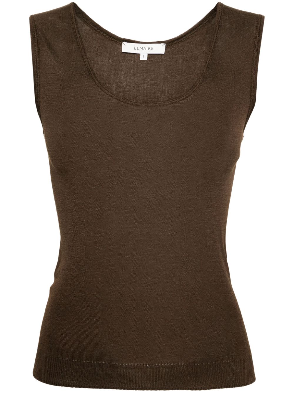 LEMAIRE seamless semi-sheer tank top - Brown von LEMAIRE