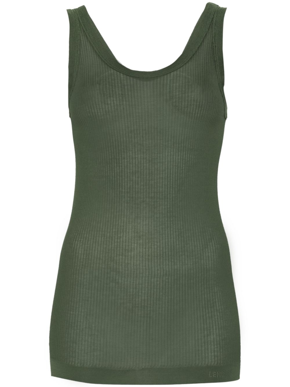 LEMAIRE semi-sheer tank top - Green von LEMAIRE