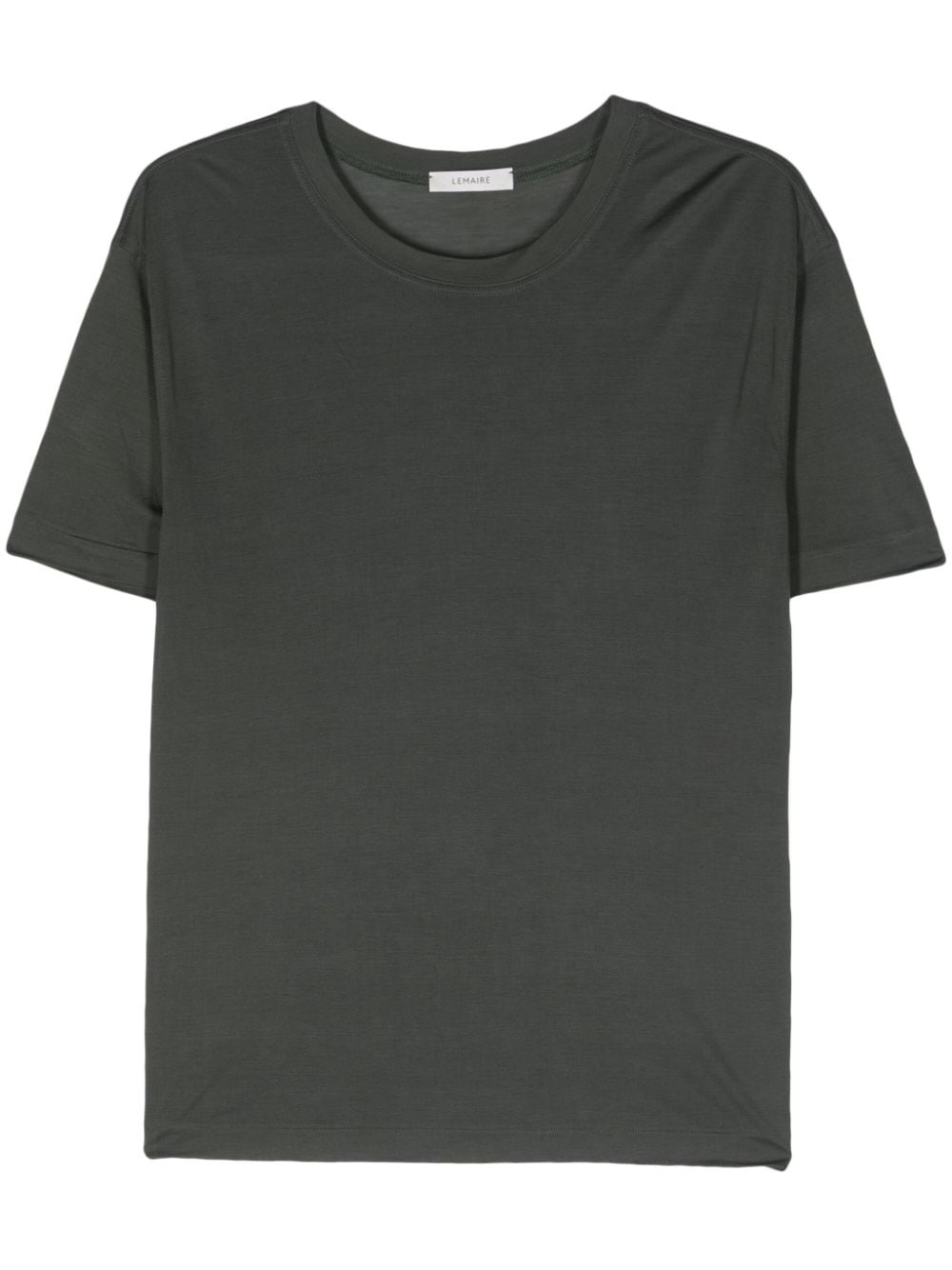 LEMAIRE silk jersey T-shirt - Green von LEMAIRE