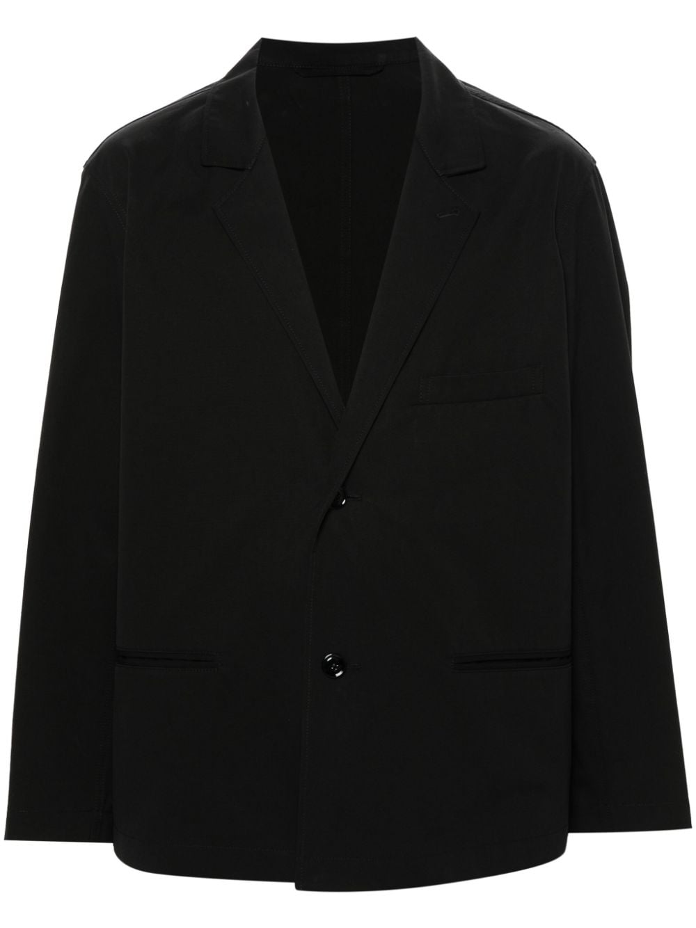 LEMAIRE single-breasted cotton blazer - Black von LEMAIRE