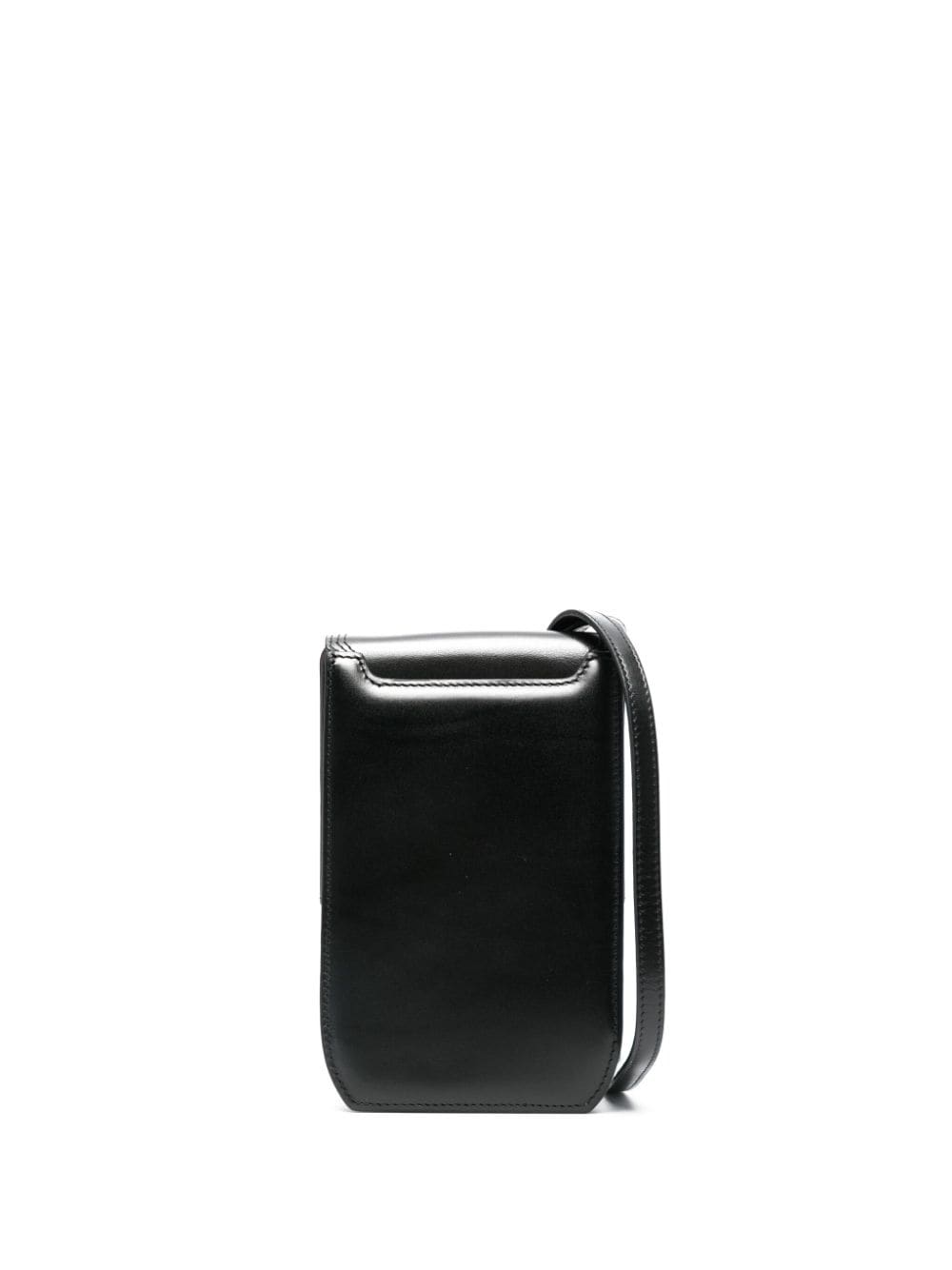 LEMAIRE small Calepin leather messenger bag - Black von LEMAIRE