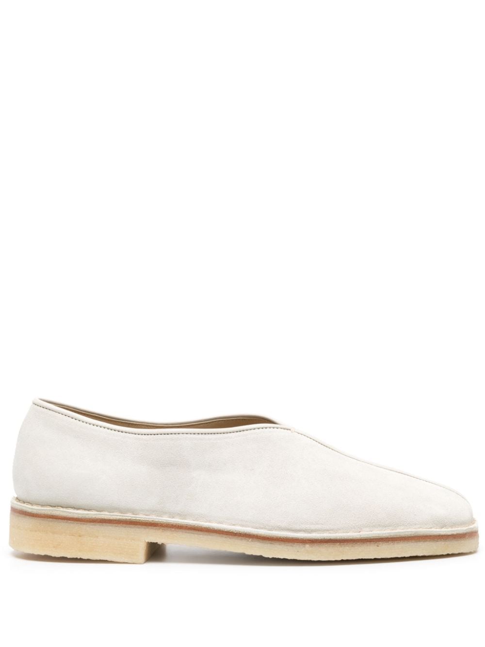 LEMAIRE square-toe suede loafers - Grey von LEMAIRE