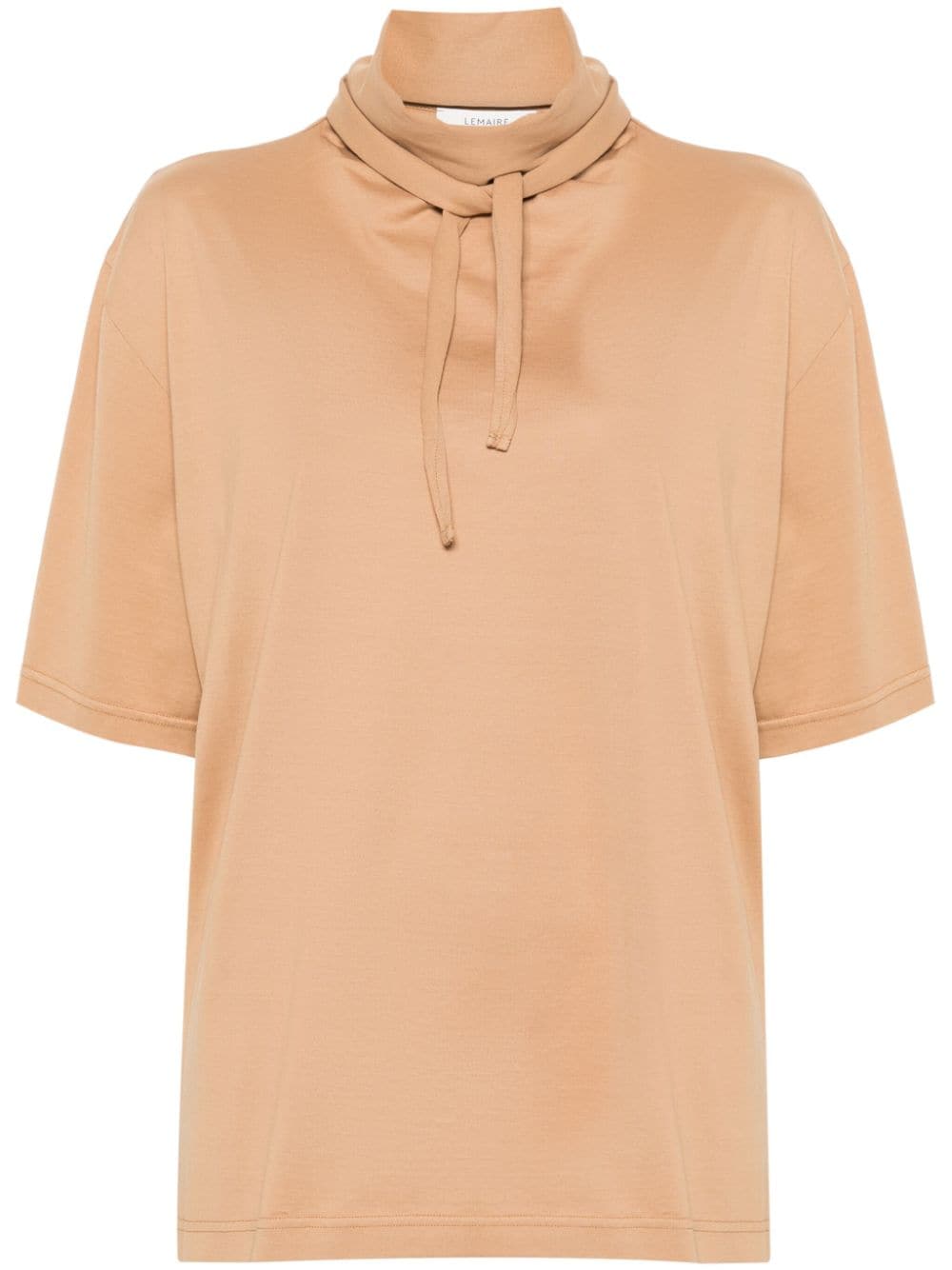 LEMAIRE tie-gathered T-shirt - Brown von LEMAIRE