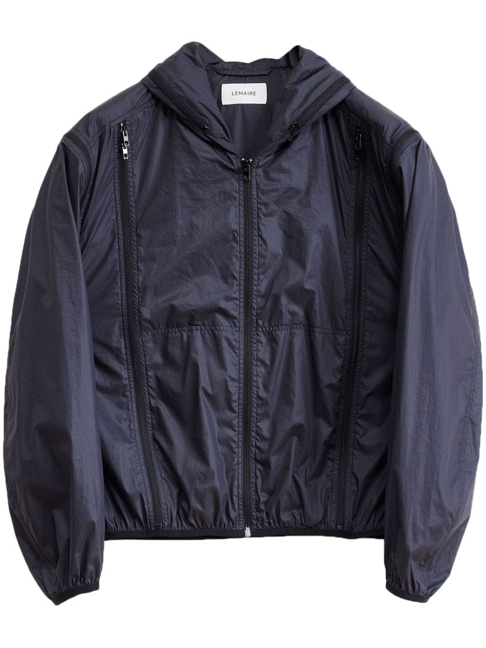 LEMAIRE zipped hooded jacket - Blue von LEMAIRE