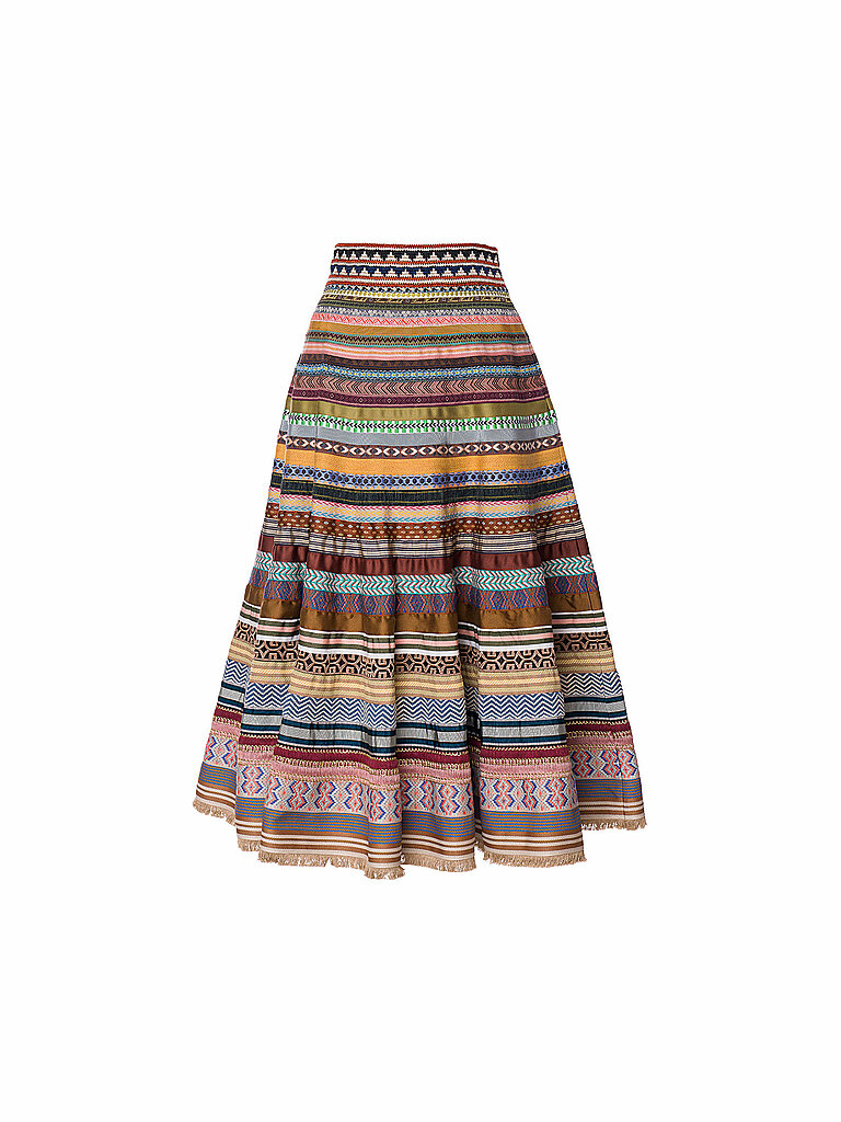 LENA HOSCHEK Bänderrock OPULENCE RIBBON bunt | L von LENA HOSCHEK