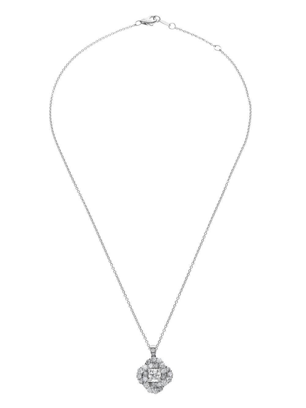 LEO PIZZO 18kt white gold diamond Vortex pendant necklace - Silver von LEO PIZZO