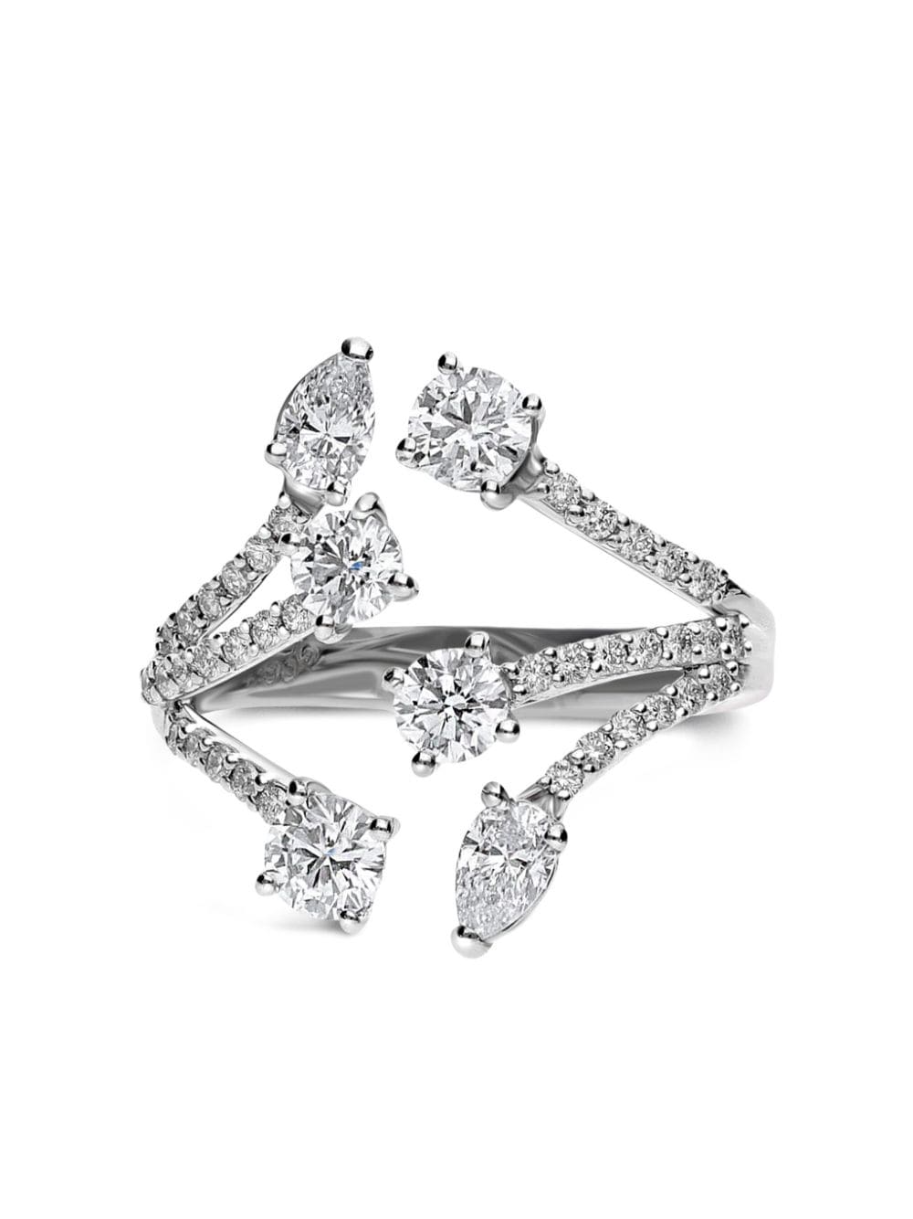 LEO PIZZO 18kt white gold diamond ring - Silver von LEO PIZZO