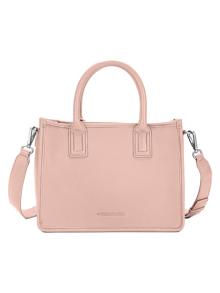 LES VISIONNAIRES Ledertasche - Tote Bag LENA SILKY Medium rosa von LES VISIONNAIRES