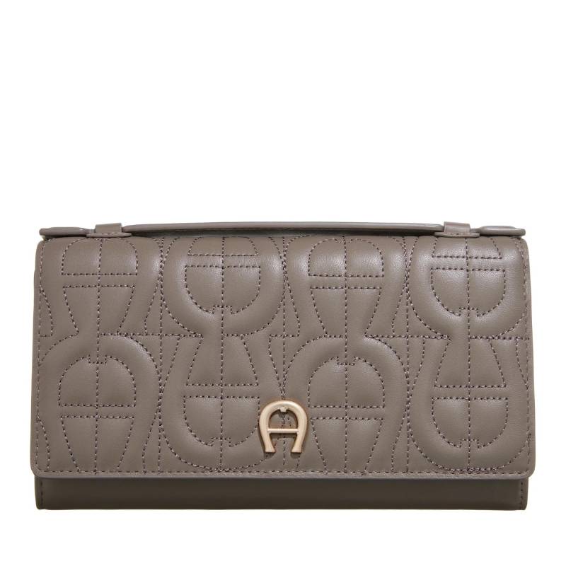 Aigner Schultertasche - Fashion - Gr. unisize - in Taupe - für Damen von aigner