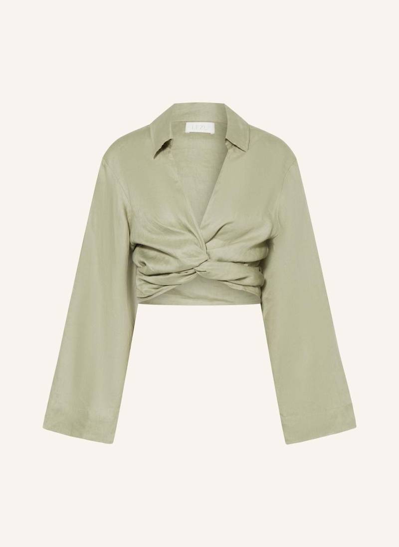 Lezu Leinenbluse Rosalie gruen von LEZU