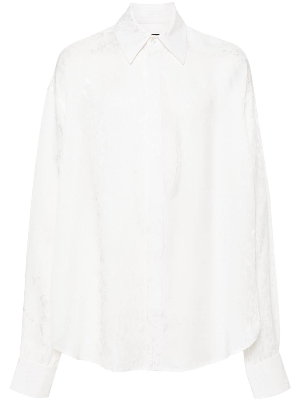 LGN LOUIS GABRIEL NOUCHI monogram-jacquard shirt - White von LGN LOUIS GABRIEL NOUCHI