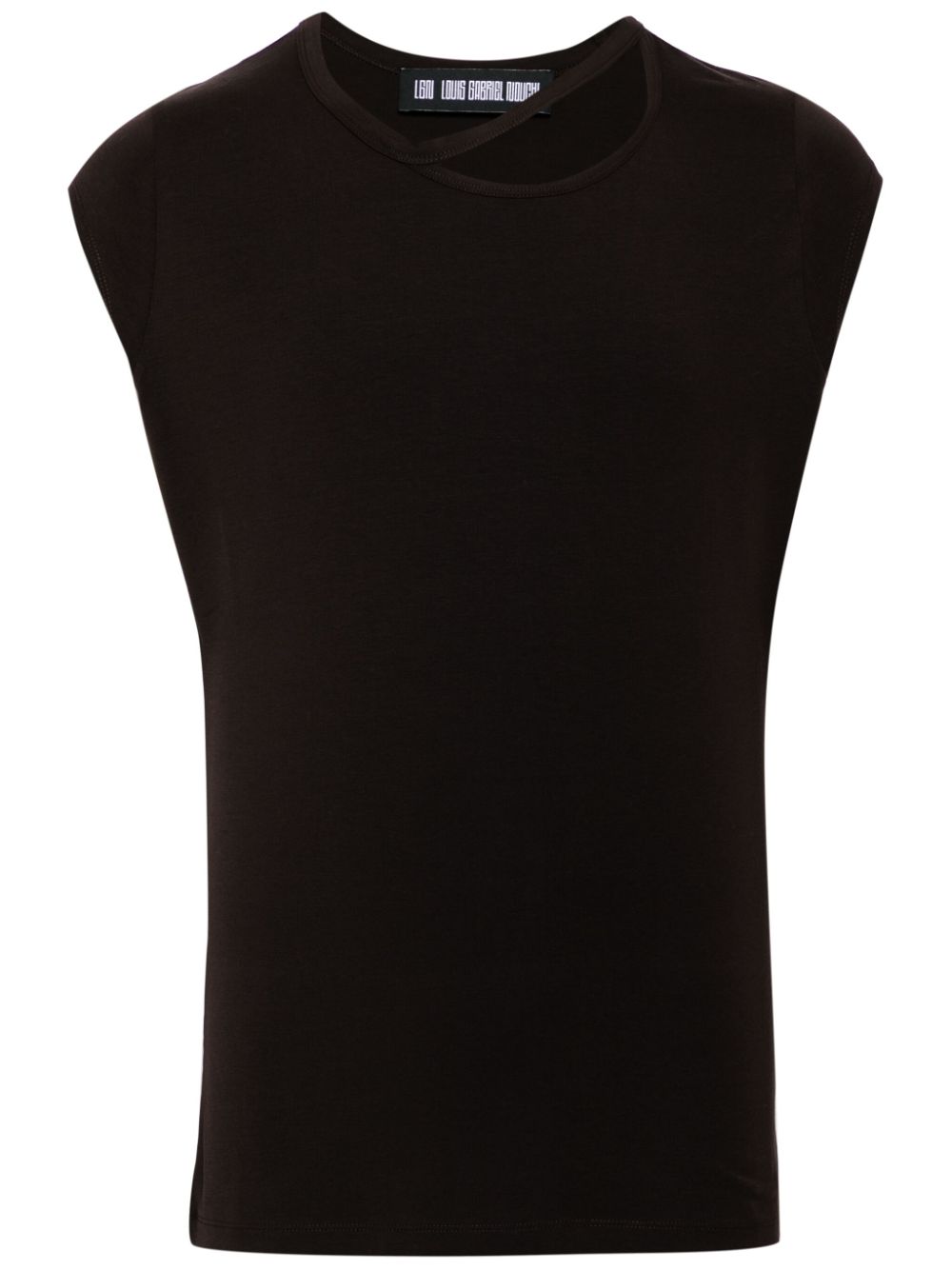 LGN LOUIS GABRIEL NOUCHI round-neck sleeveless T-shirt - Brown von LGN LOUIS GABRIEL NOUCHI