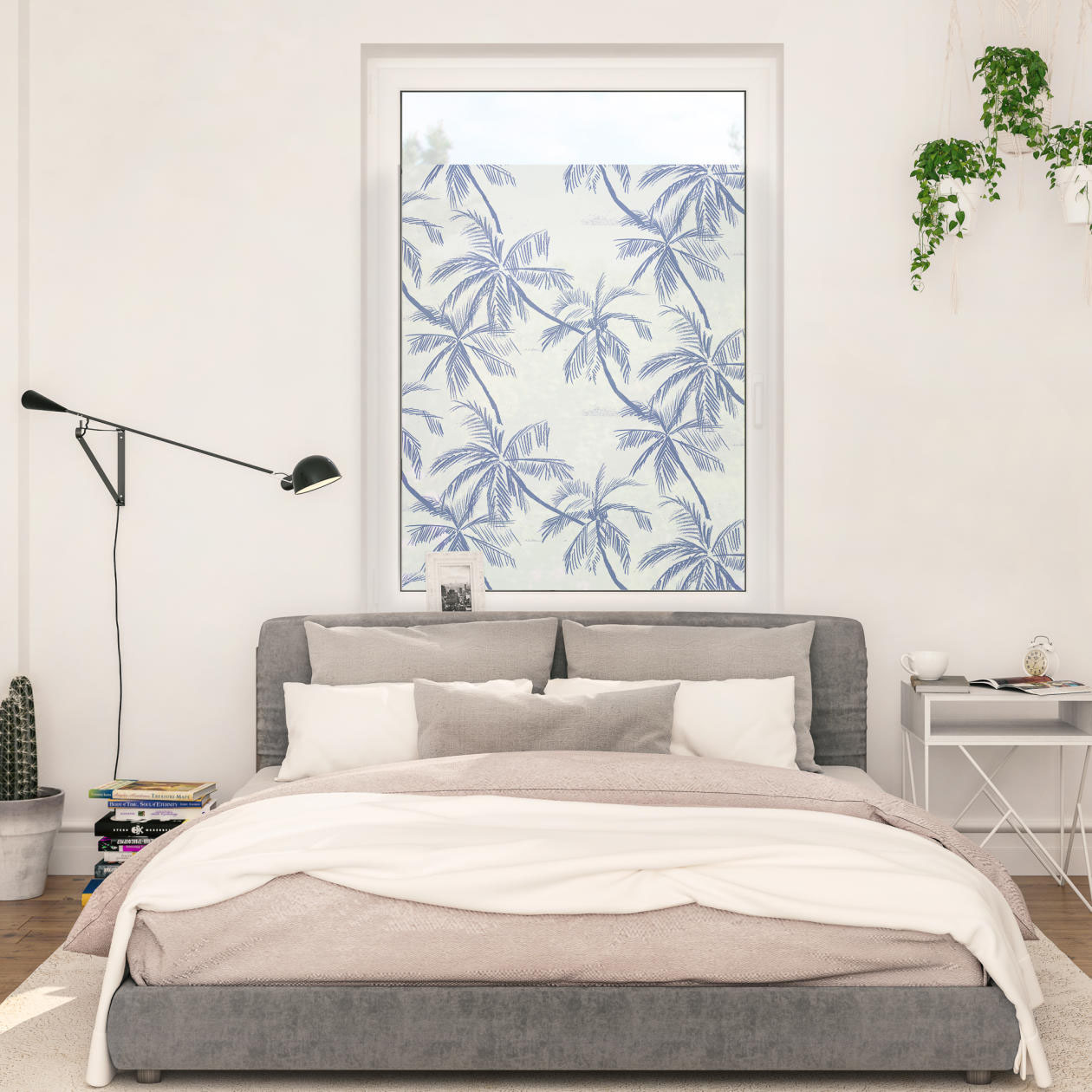 LICHTBLICK ORIGINAL Fensterfolie »Fensterfolie selbstklebend, Sichtschutz, Blueprint Palms - Blau«, 1 St., blickdicht, glattstatisch haftend LICHTBLICK ORIGINAL Fensterfolie »Fensterfolie selbstklebend, Sichtschutz, Blueprint Palms - Blau«, 1 St., blickdicht, glattstatisch haftend von LICHTBLICK ORIGINAL