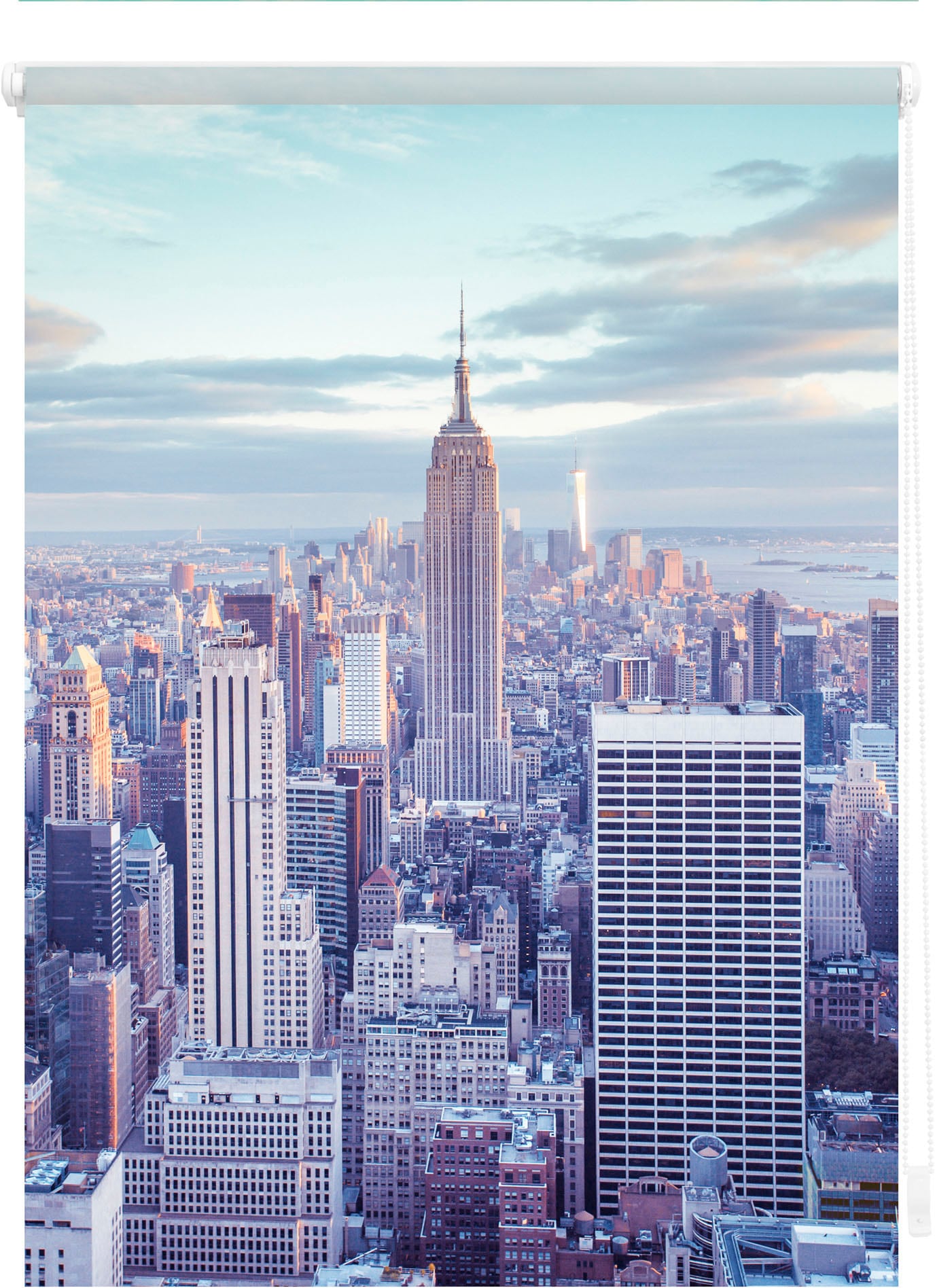 LICHTBLICK ORIGINAL Seitenzugrollo »Klemmfix Motiv New York«, Lichtschutz, ohne Bohren, freihängend, bedruckt LICHTBLICK ORIGINAL Seitenzugrollo »Klemmfix Motiv New York«, Lichtschutz, ohne Bohren, freihängend, bedruckt von LICHTBLICK ORIGINAL