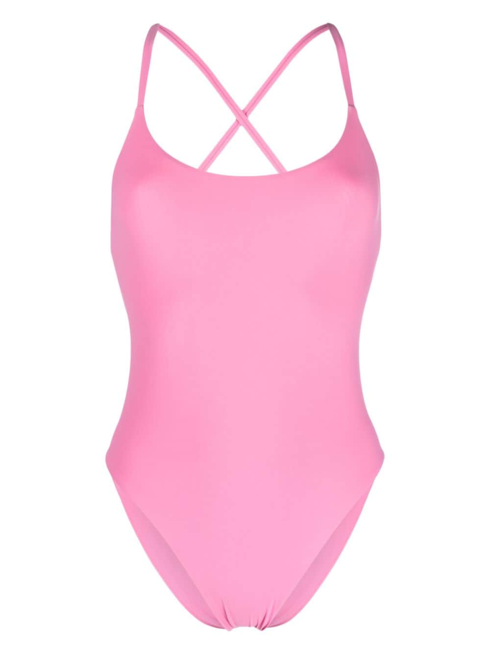 LIDO criss-cross straps high-cut swimsuit - Pink von LIDO
