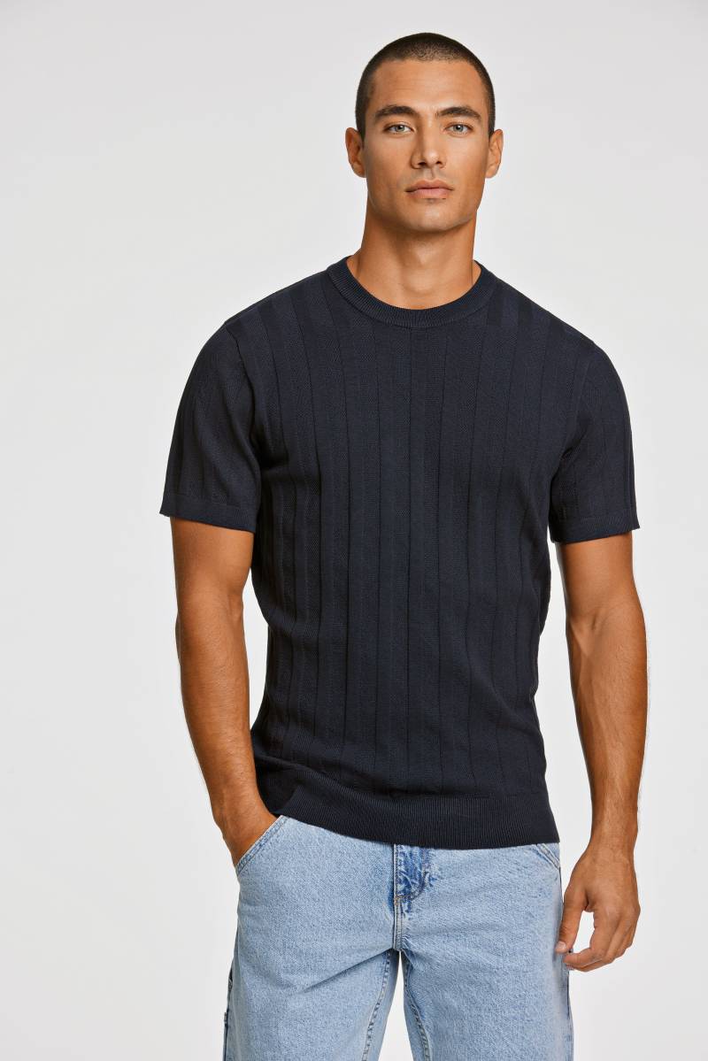 LINDBERGH Kurzarmpullover, mit Struktur-Muster von LINDBERGH