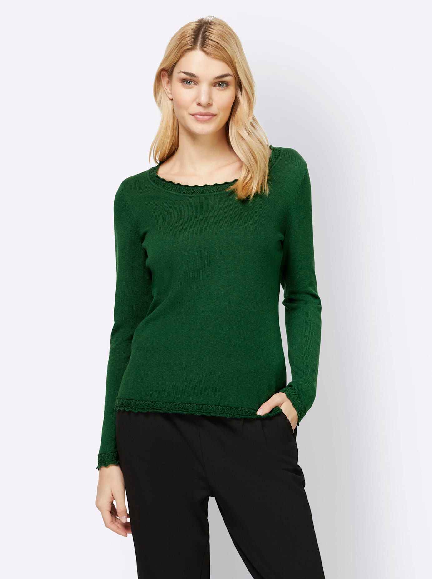 LINEA TESINI by heine Rundhalspullover »Pullover« von LINEA TESINI by heine