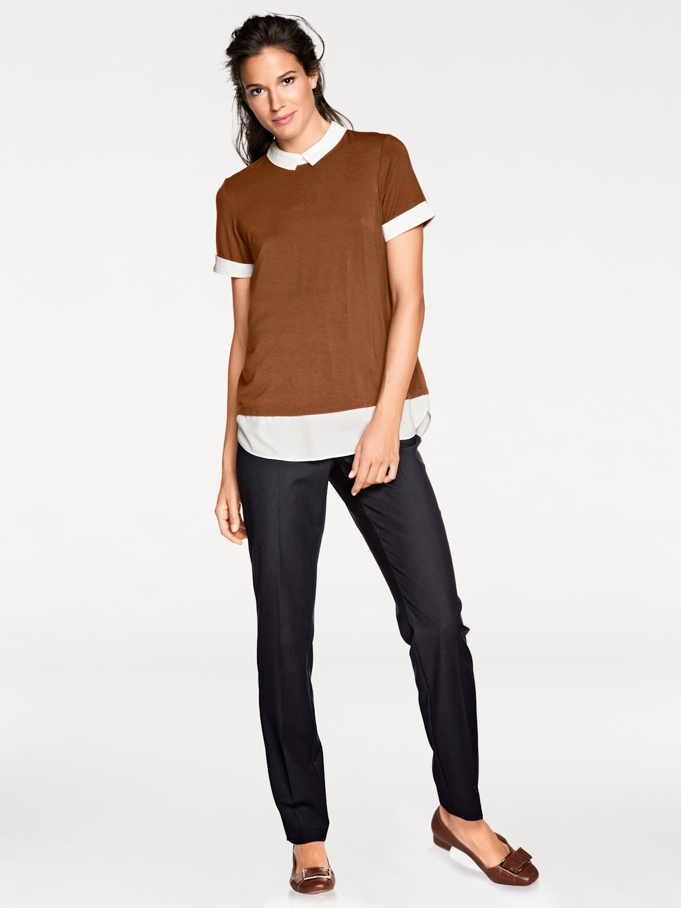 LINEA TESINI by heine Rundhalsshirt »Rundhals-Shirt«, (1 tlg.) von LINEA TESINI by heine