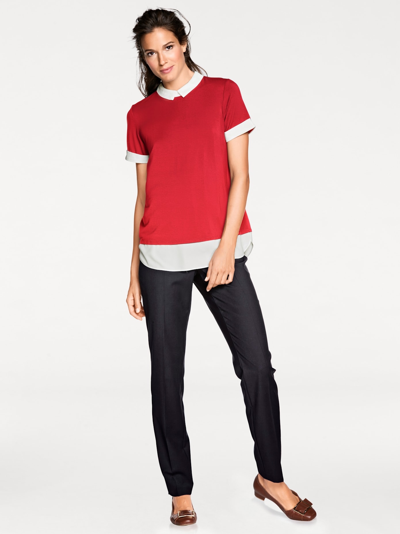 LINEA TESINI by heine Rundhalsshirt »Rundhals-Shirt«, (1 tlg.) von LINEA TESINI by heine